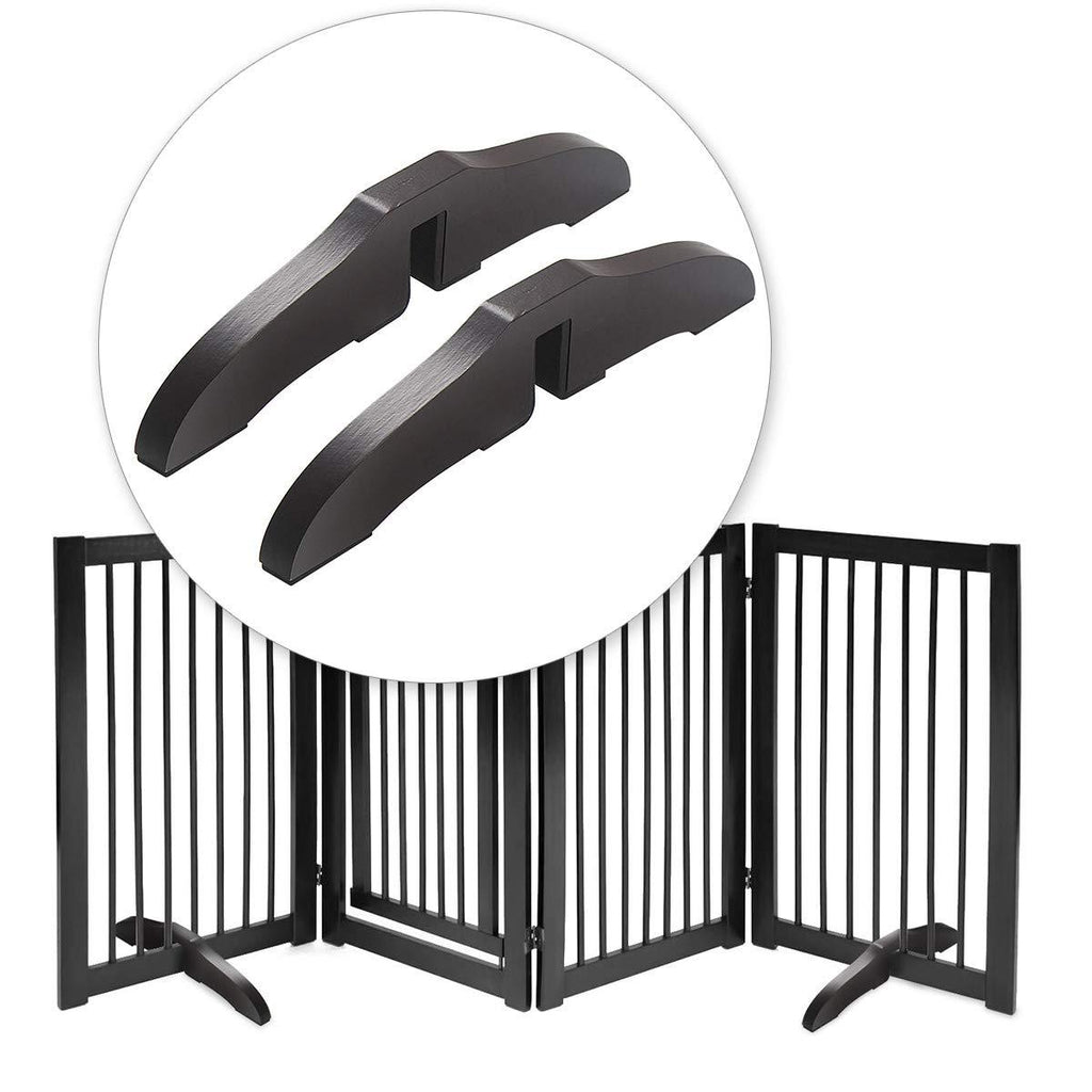 [Australia] - Lynicon Pet Gate Support Feet for 360 Degree Configurable Gate Collection, Espresso, A Pair 