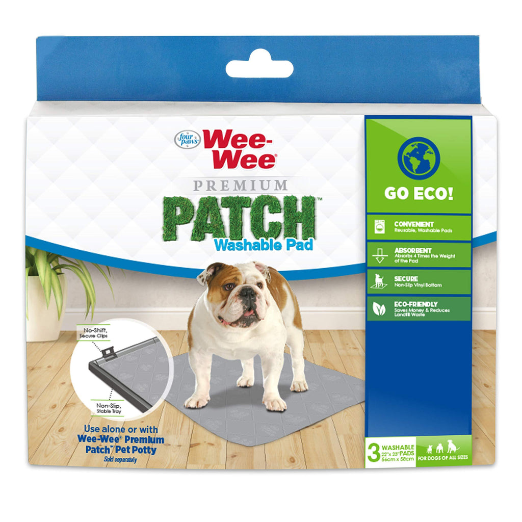 [Australia] - Four Paws Wee-Wee Premium Puppy Training Indoor Grass Potty Patch Standard 22" x 23" None 