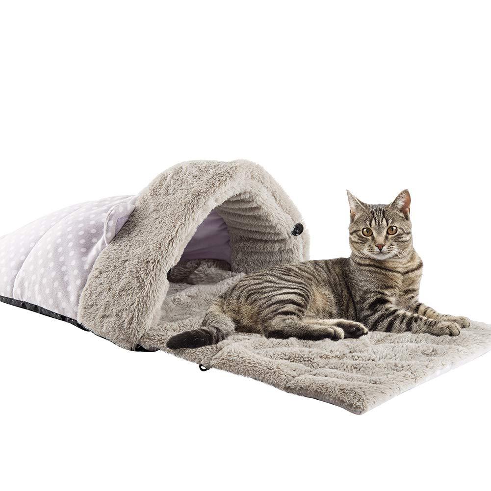 [Australia] - JOYELF Cat Bed Cat Sleeping Bag Self-Warming Kitty Sack 32"X16" 