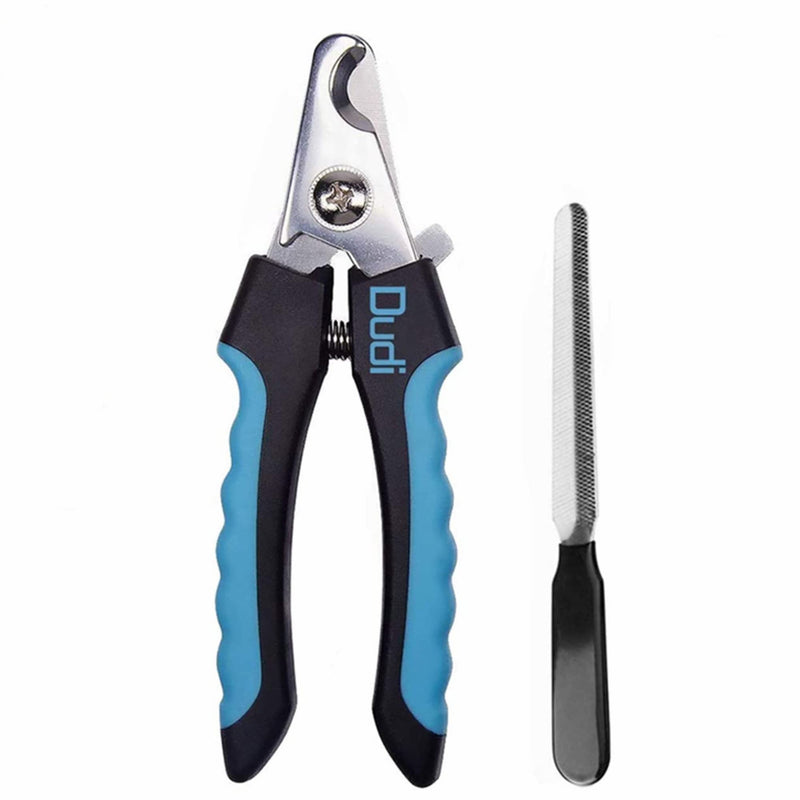 Dudi Dog & Cat Nail Clippers and Trimmers - Razor Sharp Stainless Steel Blades - Non Slip Handles & Safty Guard & Free Nail File- Suited for Small, Medium Animals and Pets - PawsPlanet Australia
