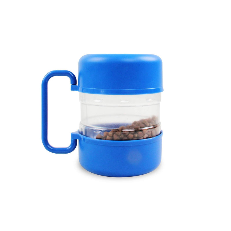 [Australia] - Pet Travel Dog Food Bin Container with Detachable Bowls Portable Pet Bowls for Outdoor Use 