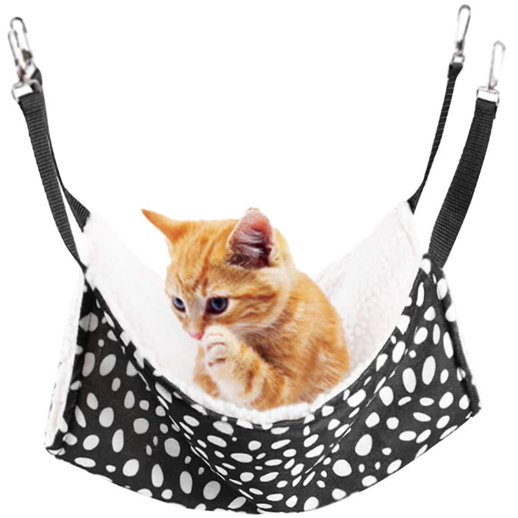 [Australia] - Rolybag Small pet cage Hammock,Small pet Hammock,pet Kittens Hammock,Soft Plush pet Bed,Suitable for Ferret Cotton Hammock,Guinea Pig,Hamster,Gerbil, Kittens cage,etc 1-Dots 