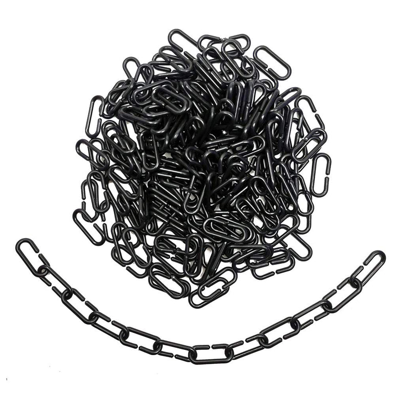 Hyamass 200pcs Link C-Clips Hooks Chain Links C-Links Children's Learning Toy Small Pet Rat Parrot Bird Toy Black - PawsPlanet Australia