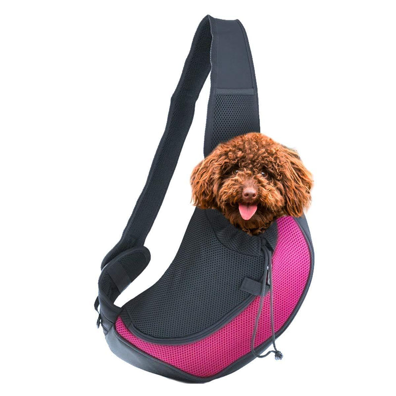 [Australia] - Zento Deals Pet Carrier Mesh Sling Bag - Premium Quality Adjustable Breathable Hands-Free Sling Bag, Stylish Design, Perfect for Travelers with Small Dogs and Cats 