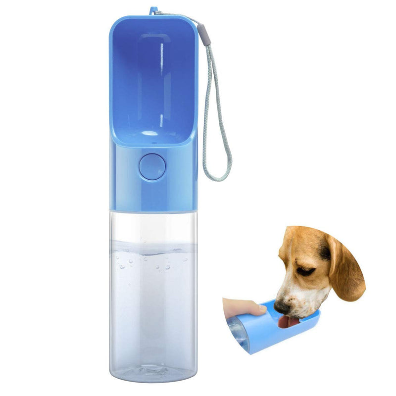 Esing Dog Water Bottle Dispenser,Water Bottle for Dogs,Portable Dog Water Bottles for Walking Travel Pet Doggie Drinking Cup 15oz Blue - PawsPlanet Australia
