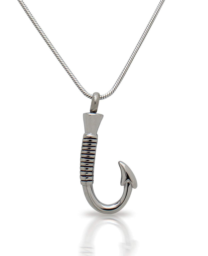 [Australia] - Royal Matter Stainless Steel Cremation Urn Pendant with Chain – Fish Hook 