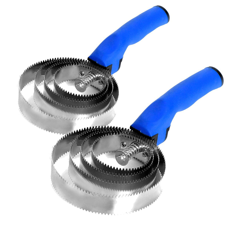 2 pack Reversible Stainless Steel Curry Comb with Soft Touch Grip - PawsPlanet Australia