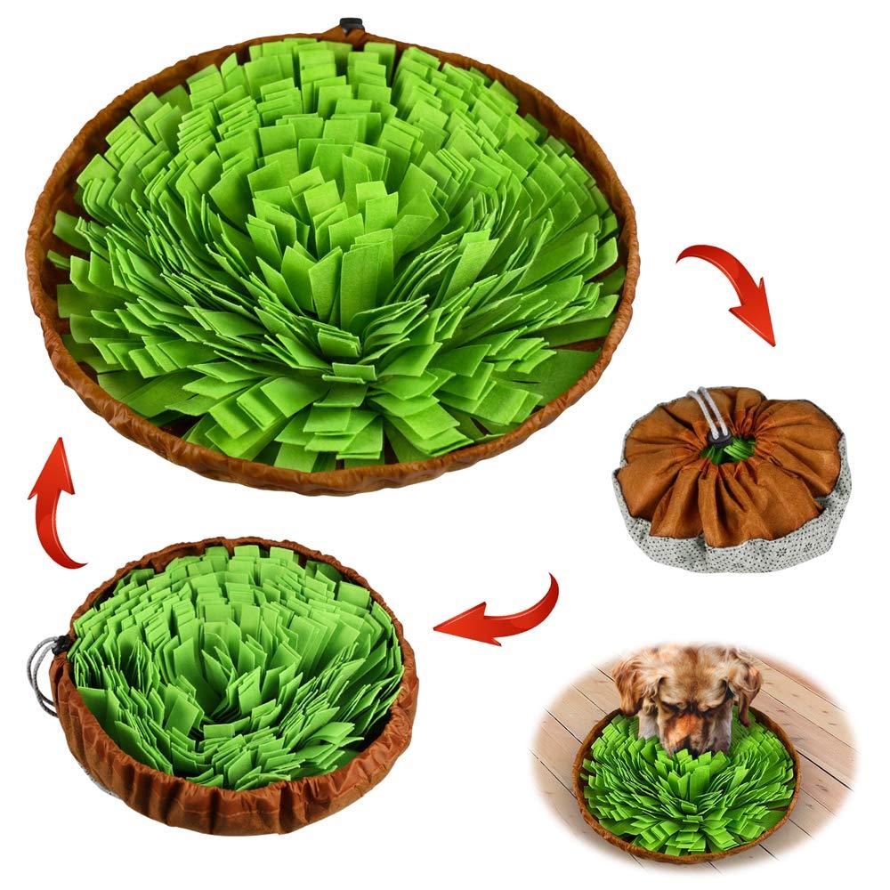 [Australia] - STELLAIRE CHERN Pet Snuffle Mat for Dogs Nosework Feeding Mat, Encourages Natural Foraging Skills for Small Large Pets, Dog Treat Dispenser 