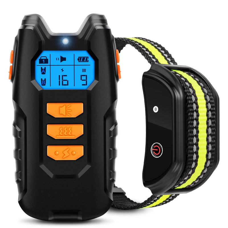 [Australia] - Flittor Dog Training Collar, Shock Collar for Dogs with Remote, Rechargeable Dog Shock Collar, 3 Modes Beep Vibration and Shock Waterproof Bark Collar for Small, Medium, Large Dogs 