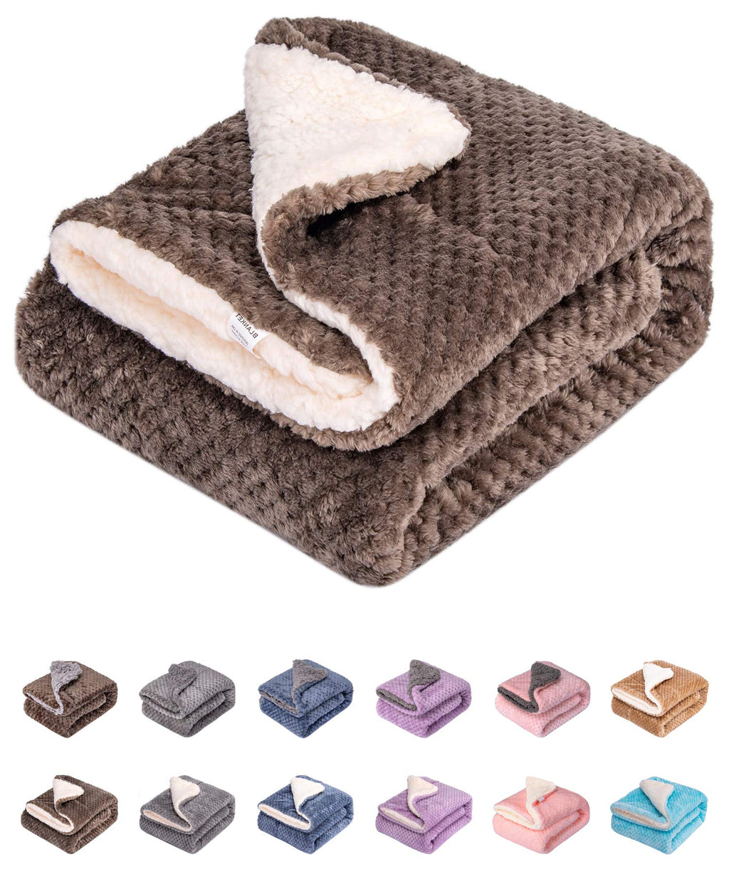 [Australia] - Fuzzy Dog Blanket or Cat Blanket or Pet Blanket, Warm and Soft, Plush Fleece Receiving Blankets for Dog Bed and Cat Bed , Couch, Sofa, Travel and Outdoor, Camping (Blanket (24" x 32"), DW-Eagle Grey) Blanket (24" x 32") 