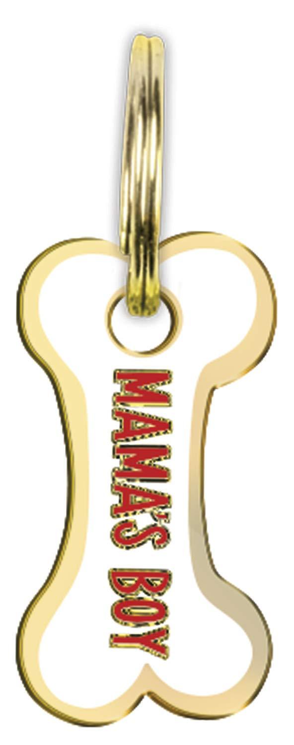 [Australia] - Mama's Boy Hard Enamel Dog Collar Pet Charm .75 Inch 