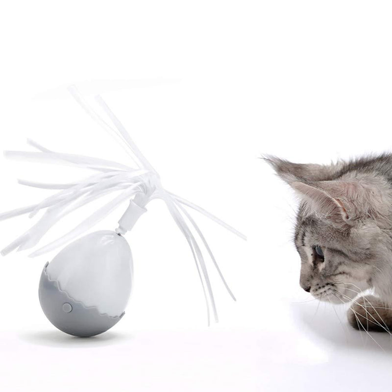 [Australia] - Blee Cat Toys Funny Exercise Electric Flutter Rotating Kitten Interactive Robotic Automatic Irregular Rotating Feather Cat Toy Kitty Toys with Feathers Replacement Toys for Kitten/Cats 