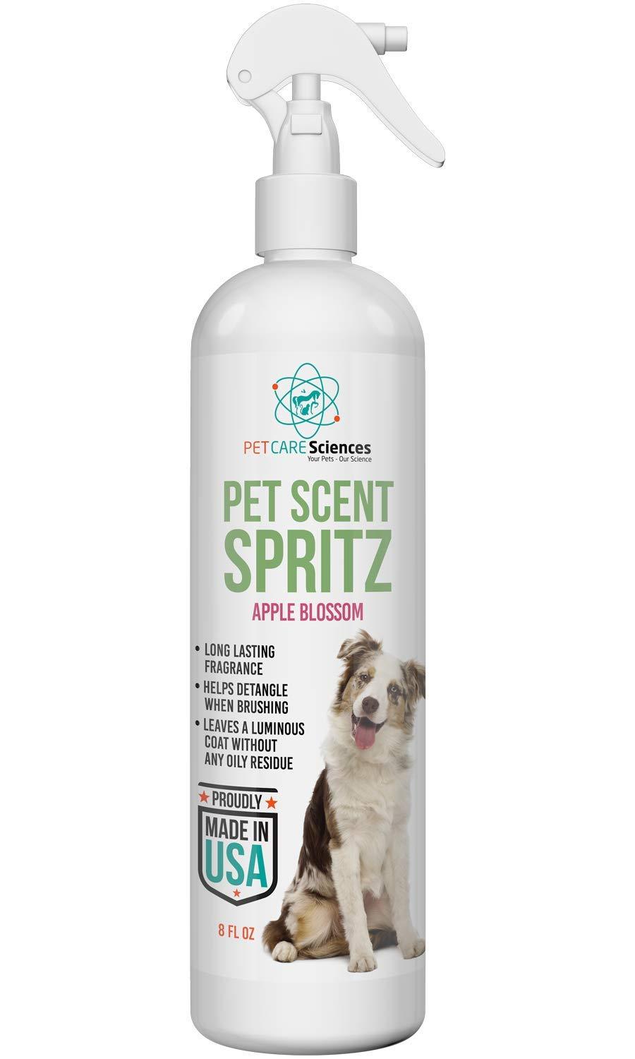 [Australia] - PET CARE Sciences Scent Spritz Dog Spray Deodorizer, Dog Freshening Spray, Long Lasting Dog Cologne, Apple Blossom Fragrance, 8 fl oz, Made in The USA 