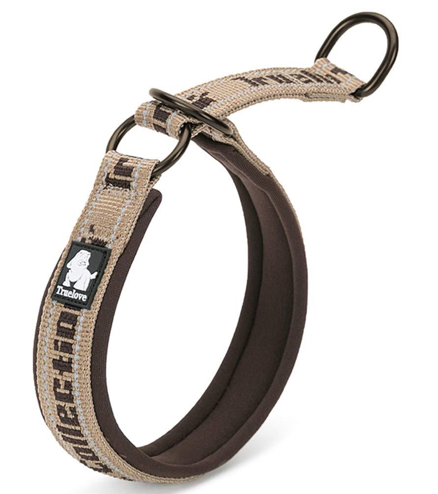 [Australia] - SGODA Nylon Dog Choke Collar Medium fit for 14-18in Brown 