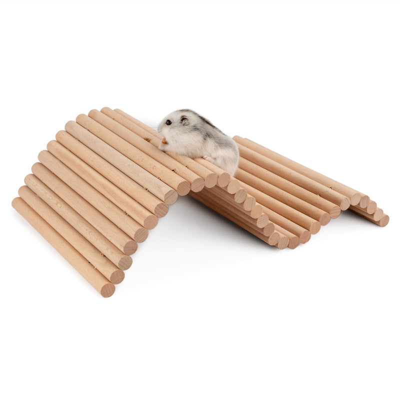 Niteangel Hamster Climbing Ladder Wooden Suspension Bridge for Guinea Pigs Rats Hedgehog Gerbils Mouse Sugar Glider and Other Small Animals 15.7" x 7.9" - PawsPlanet Australia