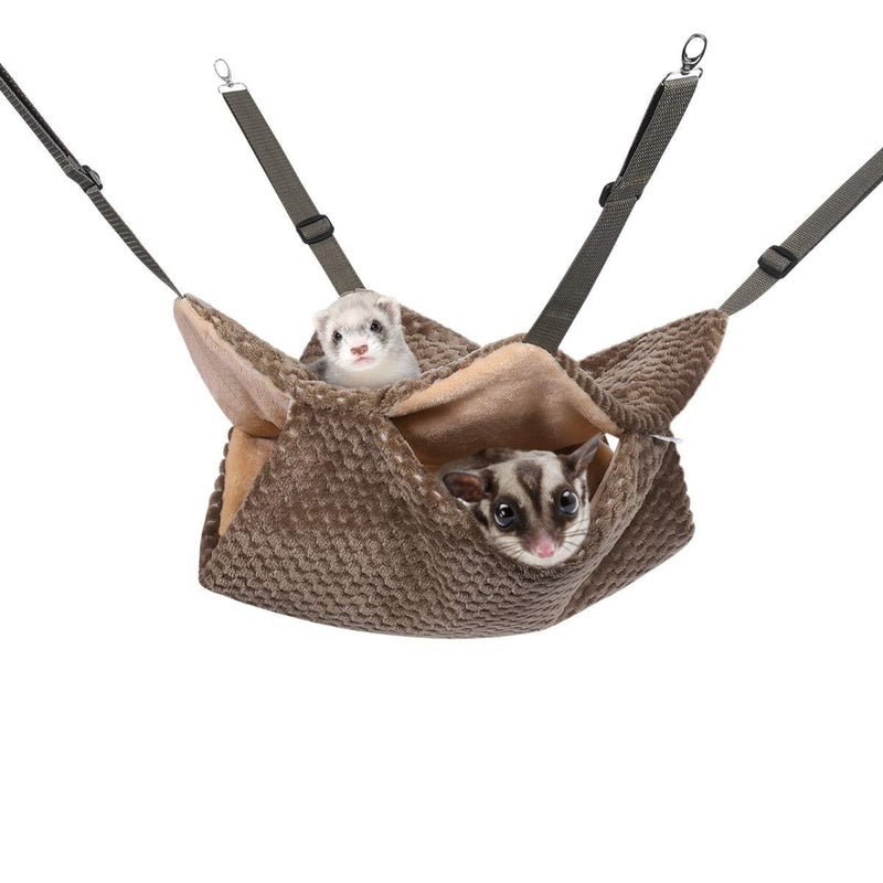 [Australia] - POPETPOP Small Animal Hammock - Pet Cage Hammock Sleeper Hanging Bunkbed Hammock for Ferret Rat Mice Mouse Cavy Guinea Pig Degu Gerbil Hamster Chincilla Squirrel 