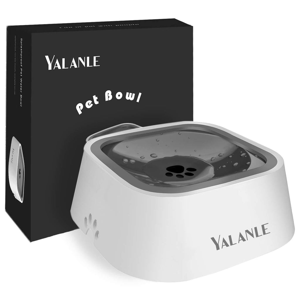 [Australia] - YALANLE Dog Bowl Pet Water Bowl No-Spill Dog Water Bowl Slow Water Feeder Vehicle Carried Pet Water Dispenser 35oz Feeder Bowl for Dogs/Cats 