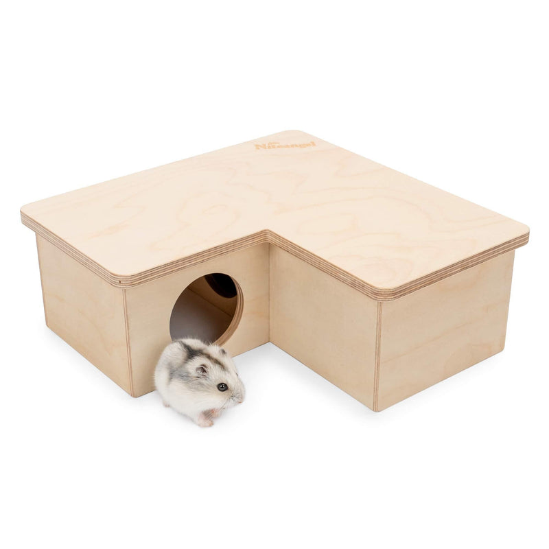 Niteangel Multi-Chamber Hamster House Maze: - Multi-Room Hideouts & Tunnel Exploring Toys for Hamster Gerbils Mice Lemmings 3-Room Small - PawsPlanet Australia