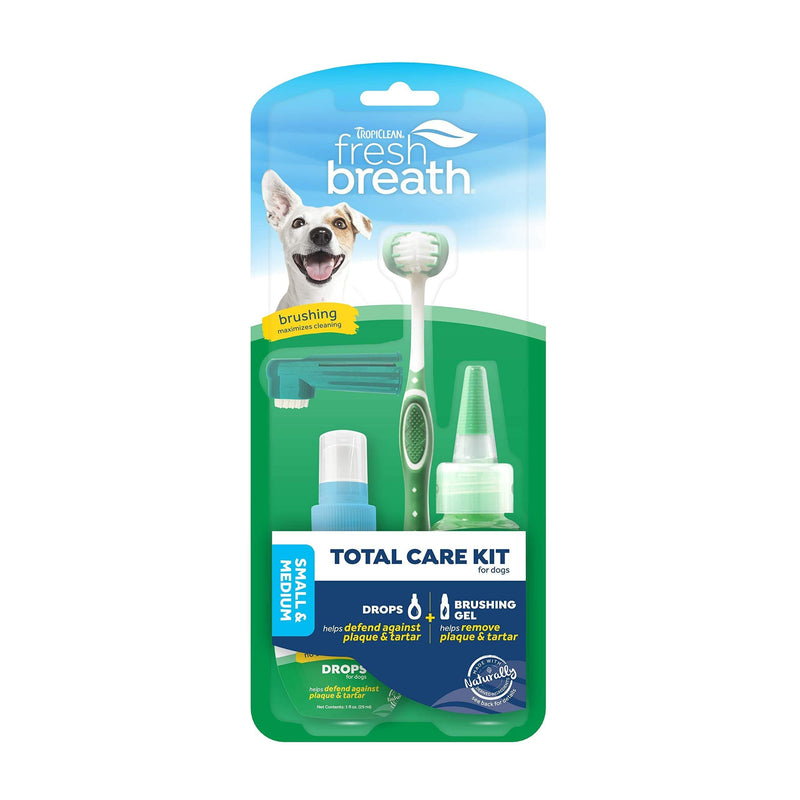 Fresh Breath by TropiClean Total Care Kit for Small Dogs, 2oz - Made in USA - PawsPlanet Australia