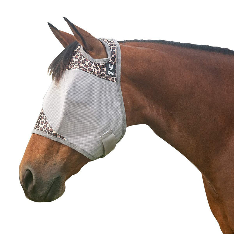 Cashel Company Leopard Crusader Fly Mask Leopard Yearling - PawsPlanet Australia