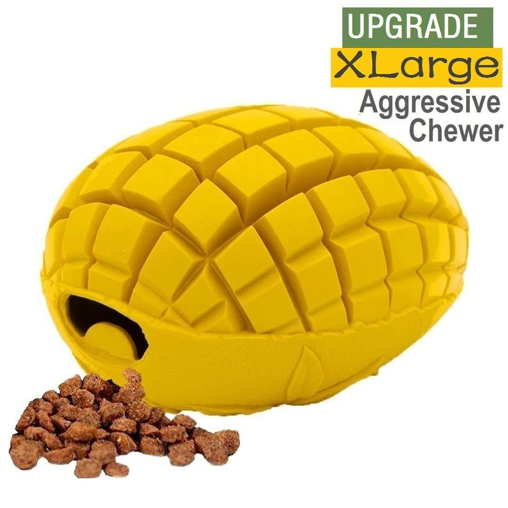 [Australia] - LPHSNR Dog Chew Toys for Aggressive Chewers Large Dogs, Indestructible Tough Dog Toys Interactive Durable with Mango Scent, Dental Clean Highly Bite Resistant XLarge 11oz 