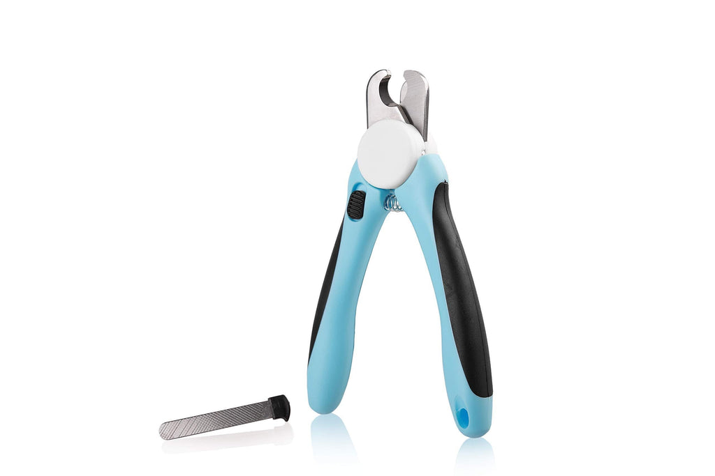 [Australia] - DOG NAIL CLIPPER & TRIMMER Premium Quality Pet Nail Paws Clippers & trimming tool with Safety Guard to Avoid Over-Cutting Nails + Free Nail File - Sturdy Non Slip Ergonomic Handles - Razor Sharp Blade 