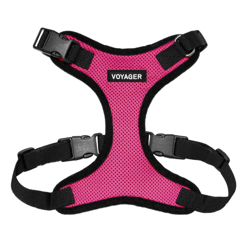 [Australia] - Voyager Step-in Lock Pet Harness – All Weather Mesh, Adjustable Step in Harness for Cats and Dogs by Best Pet Supplies Fuchsia S (Chest: 13 - 20") 