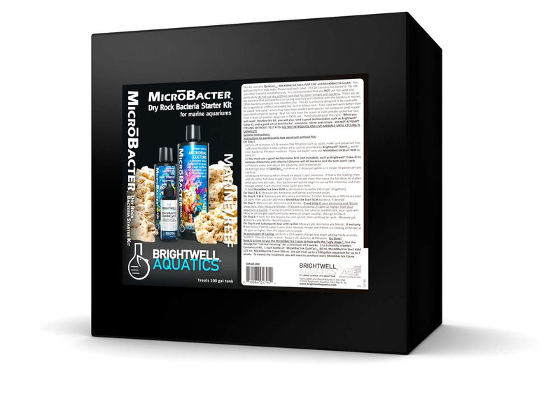 [Australia] - Brightwell Aquatics MicroBacter Dry Rock Bacteria Starter Kit 