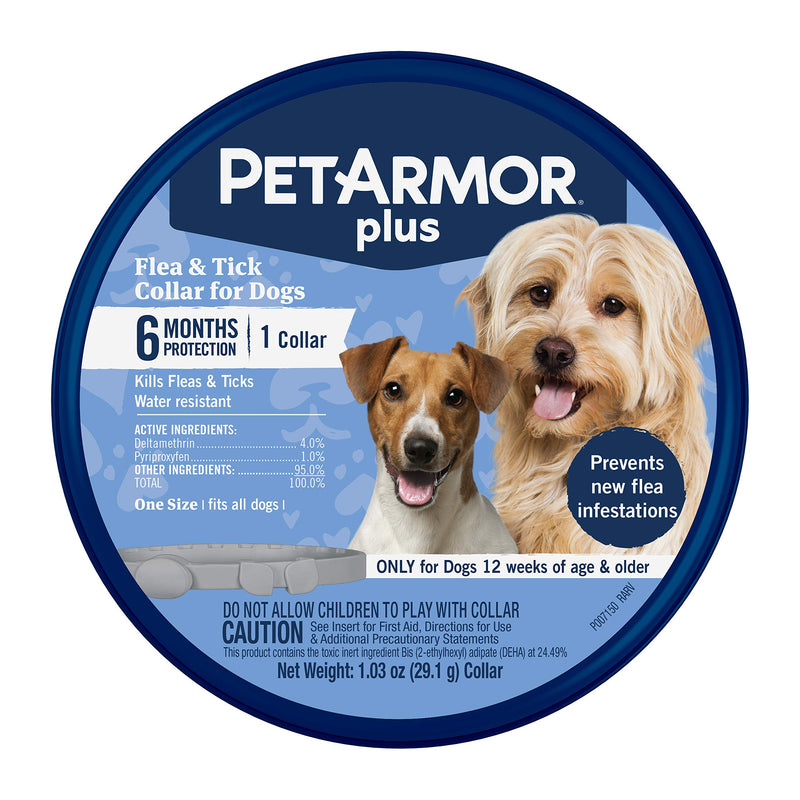 PetArmor Plus Collar for Dogs, (one Size fits All) 1 Count - PawsPlanet Australia