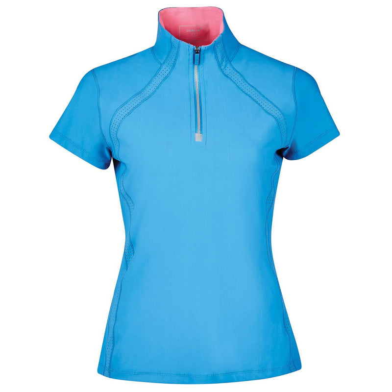 Dublin Maddison Technical Airflow 1/2 Zip Top (Blue Dove, Small) - PawsPlanet Australia