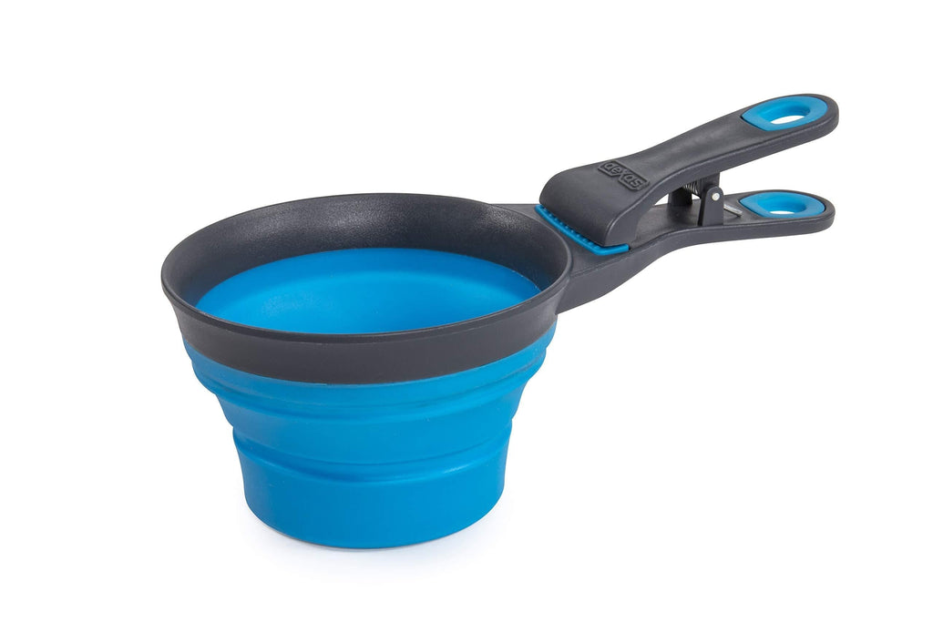 [Australia] - Dexas Popware for Pets Collapsible KlipScoop 2 Cup Capacity Pro Blue 