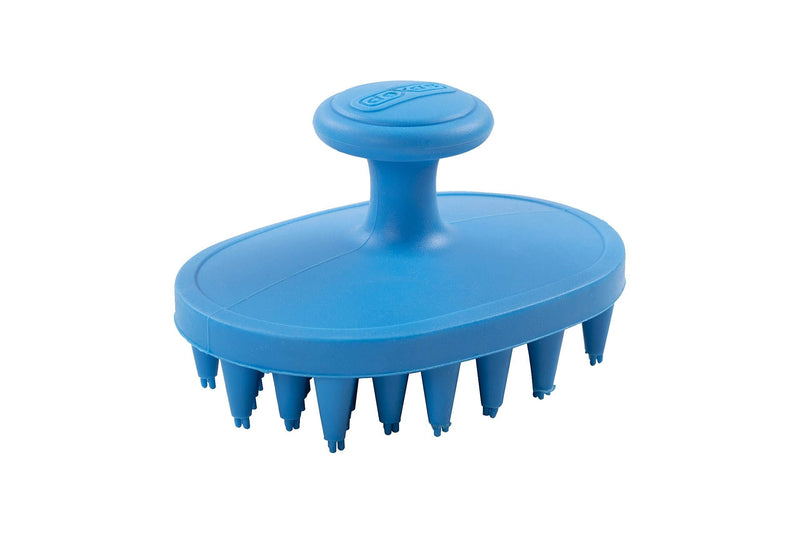 [Australia] - Dexas Popware for Pets BrushBuster Silicone Dog Grooming Brush Pro Blue 