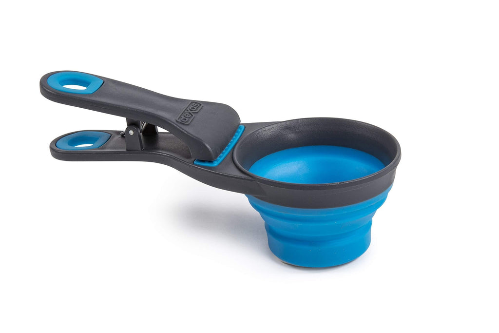 [Australia] - Dexas Popware for Pets Collapsible KlipScoop 1/2 Cup Capacity Pro Blue 