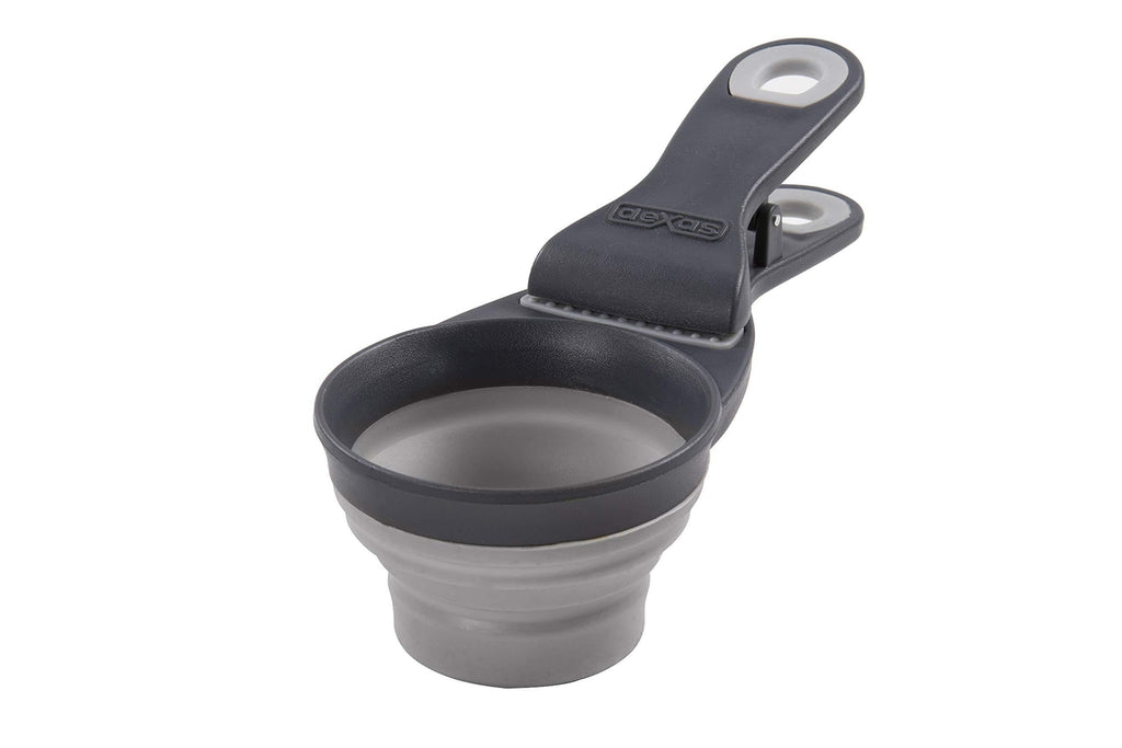 [Australia] - Dexas Popware for Pets Collapsible KlipScoop 1/2 Cup Capacity Light Gray 