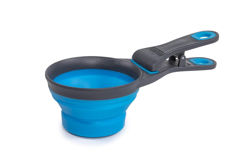 [Australia] - Dexas Popware for Pets Collapsible KlipScoop 1 Cup Capacity Pro Blue 