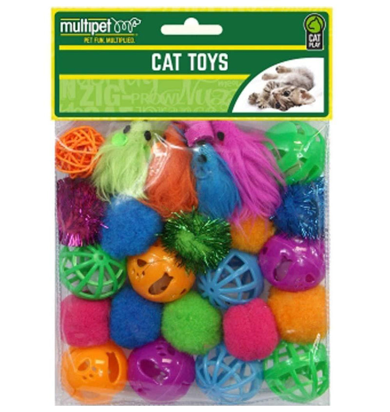 [Australia] - Multipet 24pc Cat Toy Value Pack, 20640-1, Assorted 