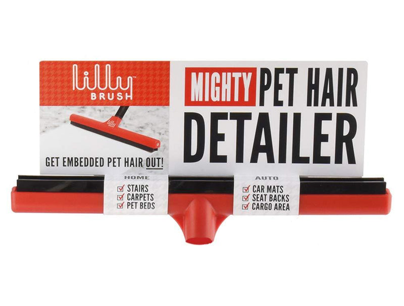 Lilly Brush Mighty Pet Hair Detailer Head (NO HANDLE) Dog Hair & Cat Hair Remover for Carpets and Rugs. Fits on ALL standard broom sticks. - PawsPlanet Australia