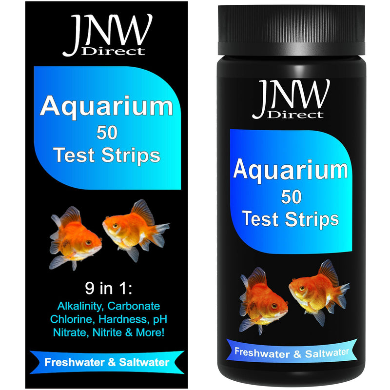 [Australia] - JNW Direct 9 in 1 Aquarium Test Strips - Best Kit for Accurate Water Quality Testing for Saltwater & Freshwater Aquariums and Fish Ponds, 50 Count 