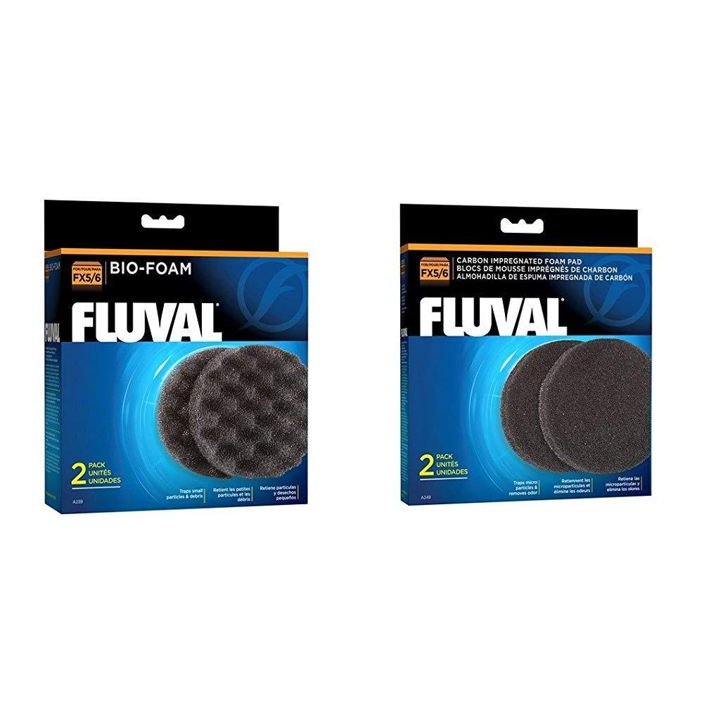 [Australia] - 2-Piece Bio-Foam Pad for Fluval FX5/FX6 Aquarium Filter with 2-Piece Foam Pad for Fluval FX5/FX6 Aquarium Filter 