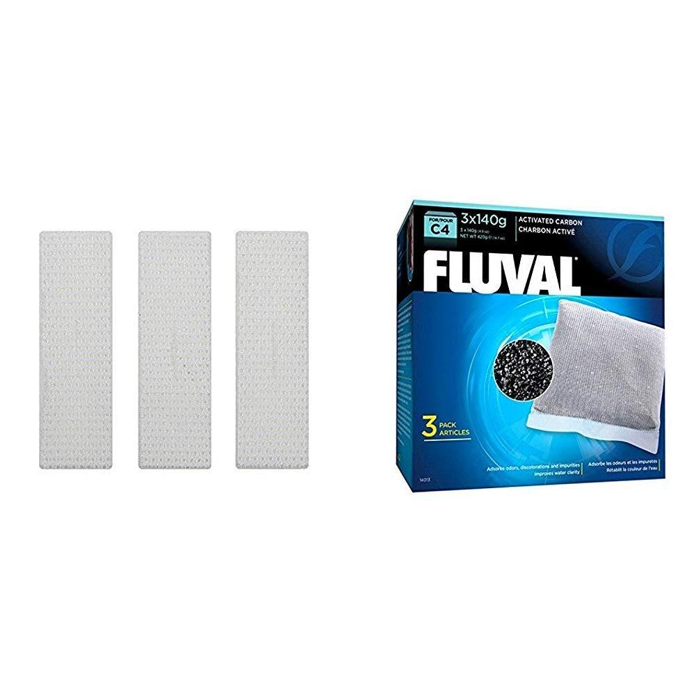 [Australia] - Fluval C4 Bio-Screen - 3-Pack C4 Carbon - 3-Pack 