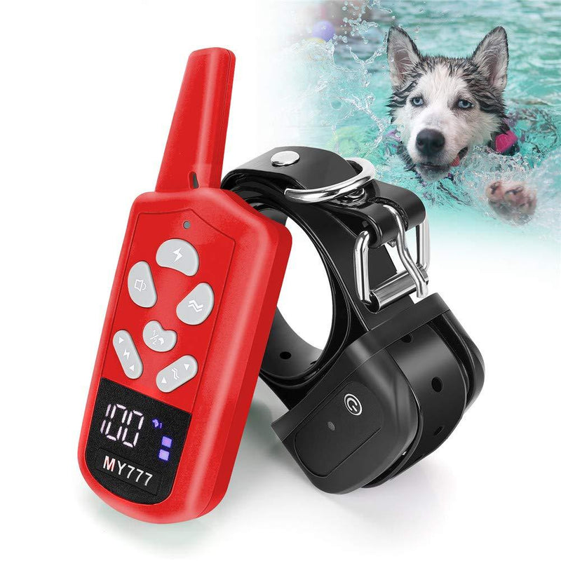 [Australia] - Training Collar for Dogs - Dog Training Collar with Remote 3 Correction Modes Beep, Vibration Waterproof Dog E Collar for Dogs Large,Medium,Small Rechargeable Training Collar Up to 1800ft Remote Range 
