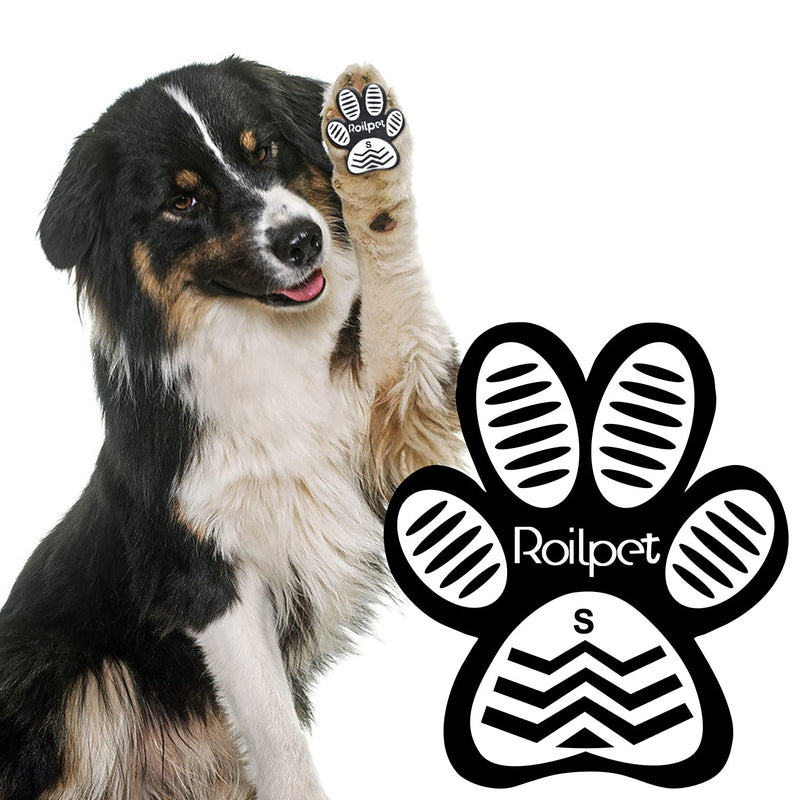 Roilpet Dog Slip Stopper Pads- Provide Your Dogs with Anti-Slip Traction from Slipping on Slippery Floors, Especially for Senior Dog for Indoors Wear 12 sets 48 pads S (1-5/8"x1-3/8", 4-10 lbs) - PawsPlanet Australia