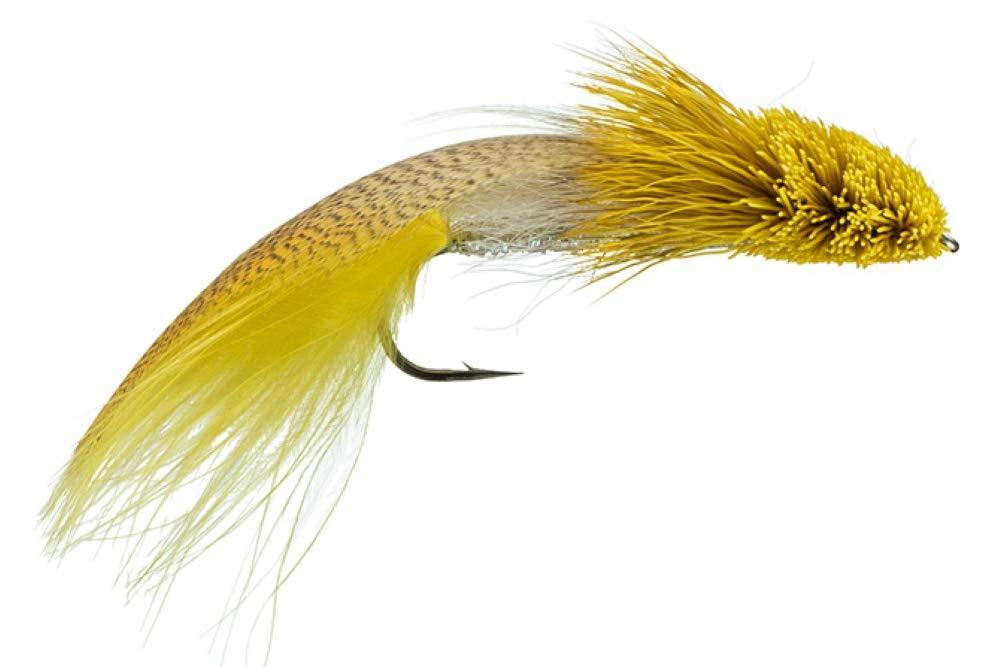 Galloup's Zoo Cougar Streamer Fly - 3 Pack #6 - 6 Pack Yellow - PawsPlanet Australia