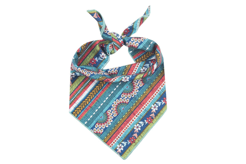 [Australia] - Willowear Patriotic Stars Nautical Aztec and Floral Dog Bandanas for Spring and Summer Large Harmony 