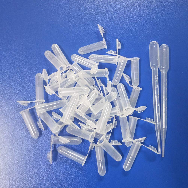[Australia] - PUPUZAO Newly Hatched Brine Shrimp Storage Tubes 2ml (40 Pack) with Collecting Droppers 