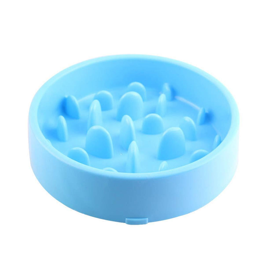 [Australia] - Pet Bowl, Environmentally Friendly Materials Feeder Dog Cat Bowl Slow Feeder(Blue) 