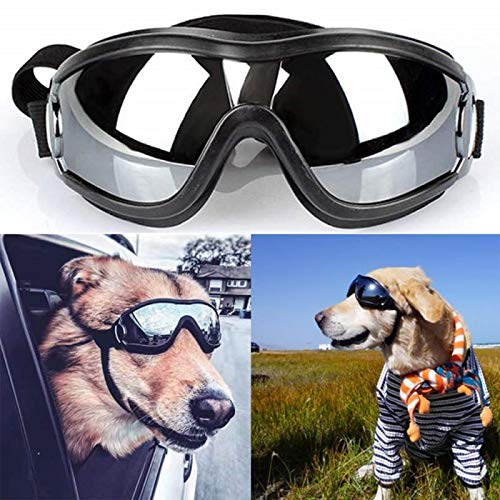 [Australia] - Dog Sunglasses Dog Goggles with Adjustable Strap for Medium to Large Breed 