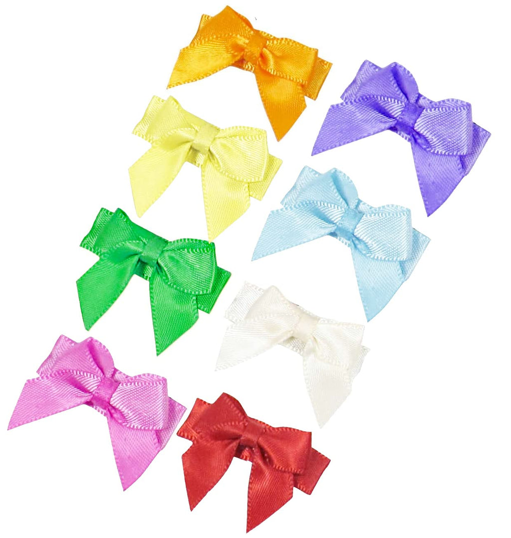 HipGirl Cute Puppy Dog Bows Girl, Dog Hair Clips- Girl Dogs Accessories and Puppy Accessories, Pet Grooming Products. Assorted Pack to Match Girl Dog Clothes Satin Mini Bow Clips-1" Wide - PawsPlanet Australia