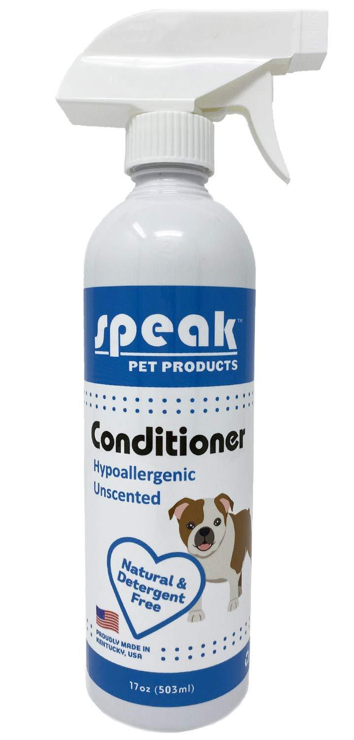 [Australia] - Speak Pet Products Natural Moisturizing Hypoallergenic Unscented Conditioning Spray, 17 Ounce Bottle 