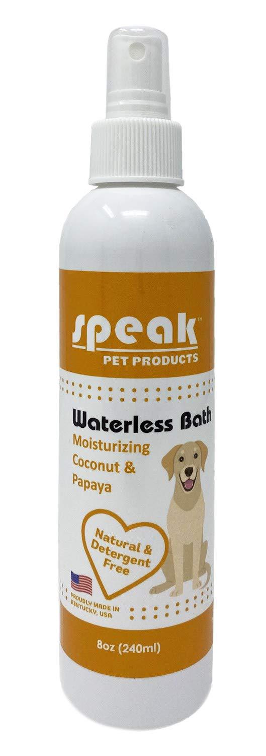 [Australia] - Speak Pet Products Natural Moisturizing Coconut Papaya Waterless Bath Spray, 8 Ounce Bottle 